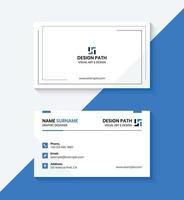 Simple Business Card Template Design vector