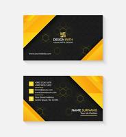 Modern Professional Business Card Template Design with Logo or Icon for Your Business vector