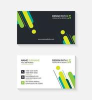 Simpe Business Card Template Design with Logo or Icon for Your Business vector