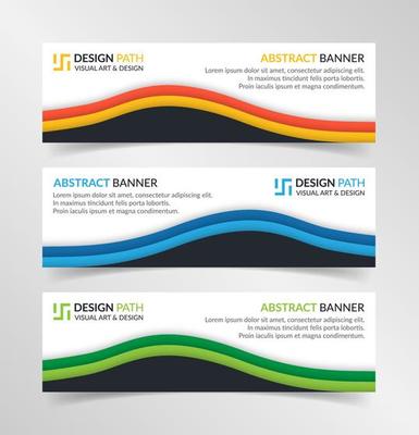 Abstract banner modern template