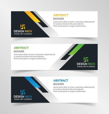 Abstract banner modern template