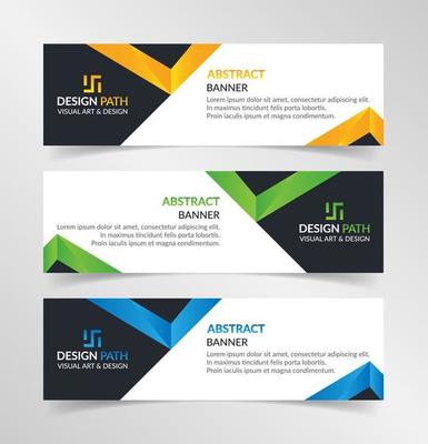 Abstract banner modern template