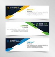 Vector abstract design modern banner web template