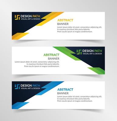 Vector abstract design modern banner web template