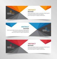 Vector abstract design modern banner web template