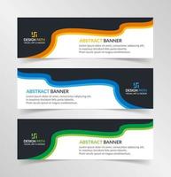 Vector abstract design modern banner web template