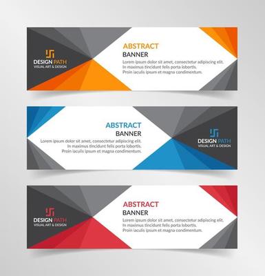 Vector abstract design modern banner web template