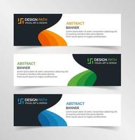 Vector abstract design modern banner web template