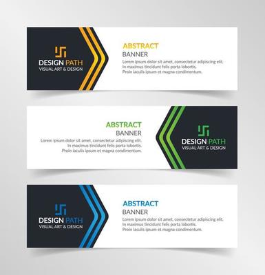 Vector abstract design modern banner web template