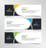 Vector abstract design modern banner web template