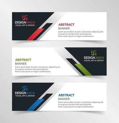 Vector abstract design modern banner web template