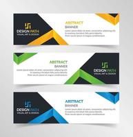 Vector abstract design modern banner web template