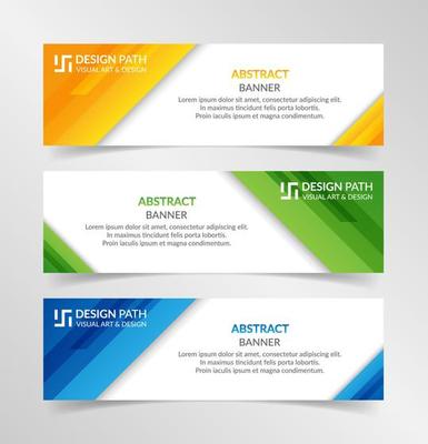 Vector abstract design modern banner web template