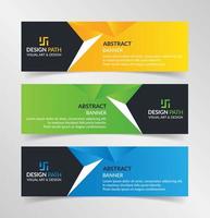 Vector abstract design modern banner web template