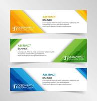 Vector abstract design modern banner web template