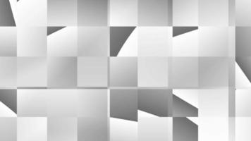 abstrakte animation des quadratischen weißen farbverlaufsblocks video