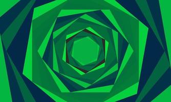 Green Spiral Abstract Geometric Background. Vector Illustration