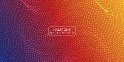 Halftone Dots Wavy Shapes Background. Abstract Background. Vector illustration