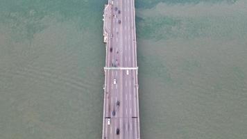 luchtfoto ochtend verkeer video