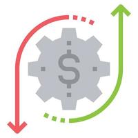 vrctor de icono plano de crowdfunding. vector