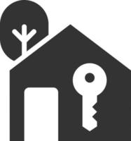 house key icon vector illustration .