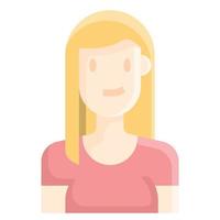 vector de mujer de icono de personas.