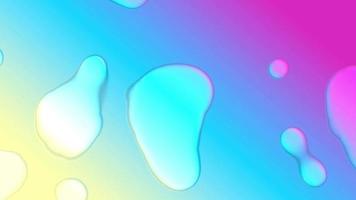 Animated background gradient colors drop water effect video