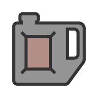 Petrol Can Filled Line Icon vector
