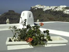 santorini island in greece photo