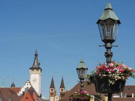 The city of Wuerzburg at the river main photo