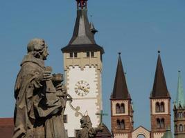 The city of Wuerzburg at the river main photo