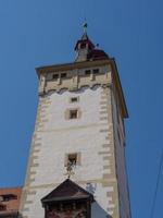 The city of Wuerzburg at the river main photo