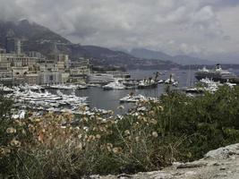 monaco at the mediterranean sea photo