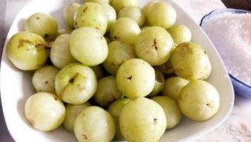 Indian gooseberry, fruit has medicinal properties. photo