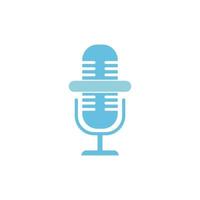 Microphone icon design illustration vector