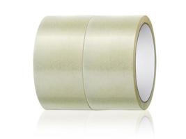 adhesive tape on white background photo