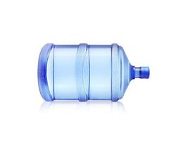 Big plastic bottle potable water isolated on a white background photo
