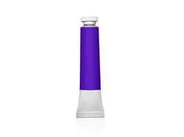 color tube on a white background photo