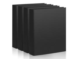 Black office paper folder on a white background photo