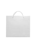 White empty Paper bag isolated on white background for design photo