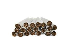 cigarettes isolated on the white background photo