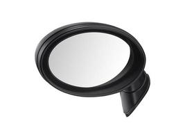 side rear-view mirror on a car white background photo
