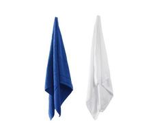 Towel on isolated on white background photo