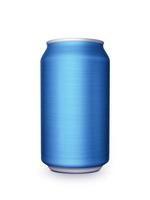 Aluminum cans on white background For design photo