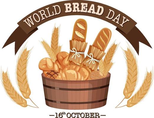 Banner design of world bread day