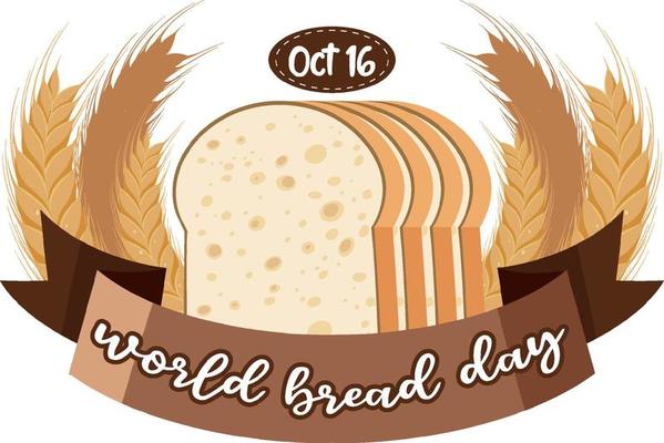 World bread day banner design