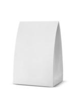 Paper Bag Package for advertising and branding. A-form Paper Bag. Paper bag triangular shape photo