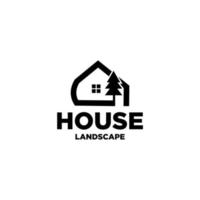 house lanscape logo vector