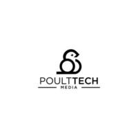 Inspiración en el logotipo de Poult Tech vector