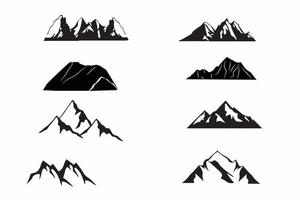 mountain silhouette, mountain black vector